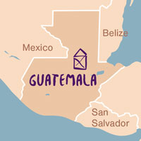 Landkaart Guatemala - Homeplan