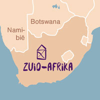 Landkaart Zuid-Afrika - Homeplan